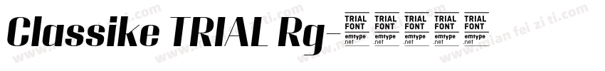 Classike TRIAL Rg字体转换